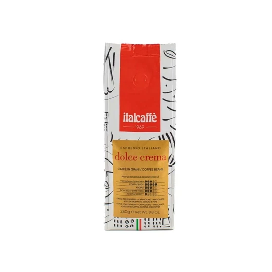 Italcaffe DOLCE CREMA szemes kávé, 250g 