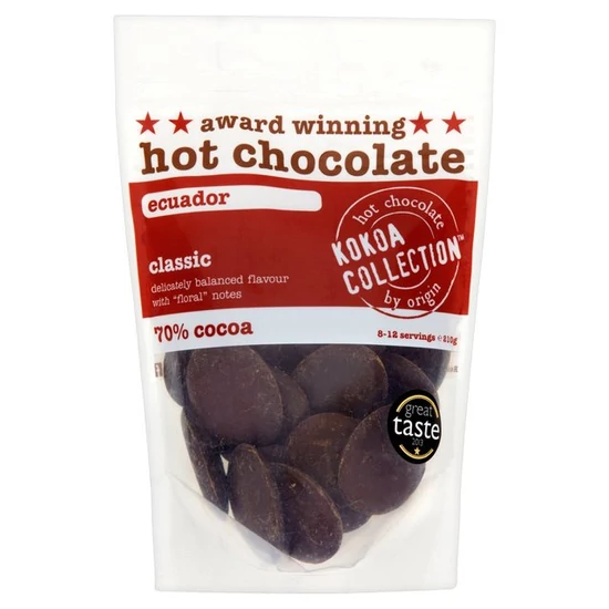 Kokoa Collection Classic Ecuador 70% forró csokoládé, 210g