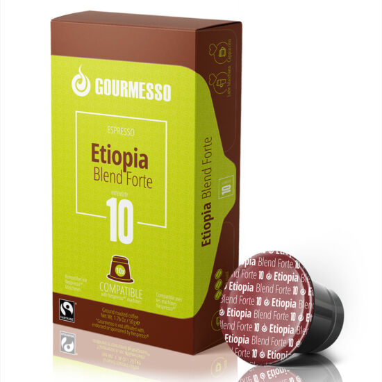 Gourmesso Etiopia Blend Forte Nespresso kompatibilis kávékapszula, 10
