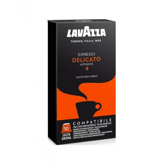 Lavazza Delicato Nespresso kompatibilis kávékapszula, 10 db