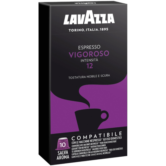 Lavazza Vigoroso Nespresso kompatibilis kávékapszula, 10 db