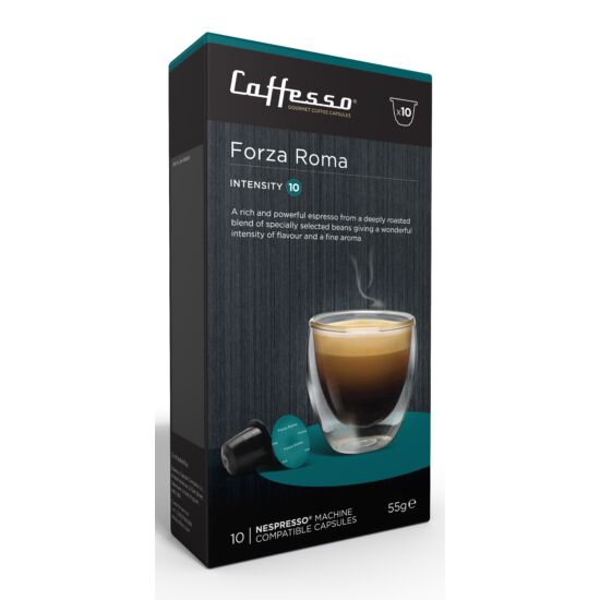Caffesso Forza Roma Nespresso kompatibilis kávékapszula, 10 db