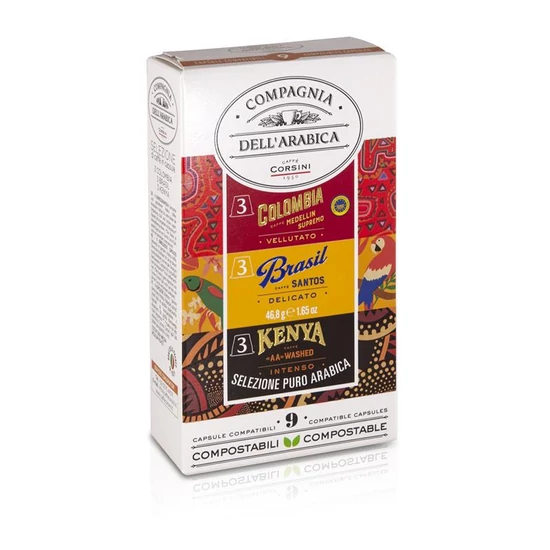 Compagnia Dell'Arabica Caffé Selection Nespresso kompatibilis kávékapszula, 9 db