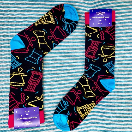 Cophi Barista zokni - Neon Brew Socks 36-41