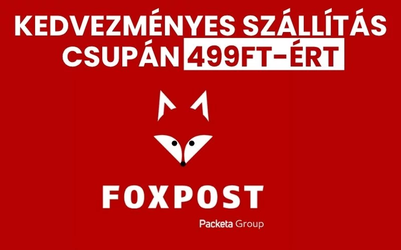 Egész júliusban csak 499 Ft a FOXPOST szállítás!