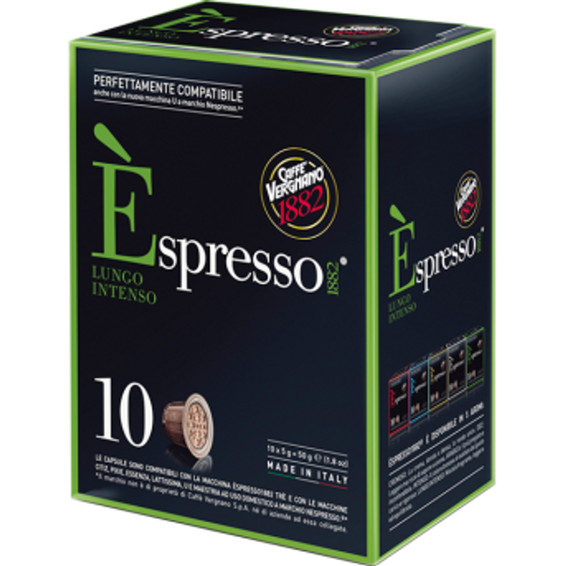 Caffé Vergnano Intenso Lungo Nespresso kompatibilis kávékapszula, 10 db